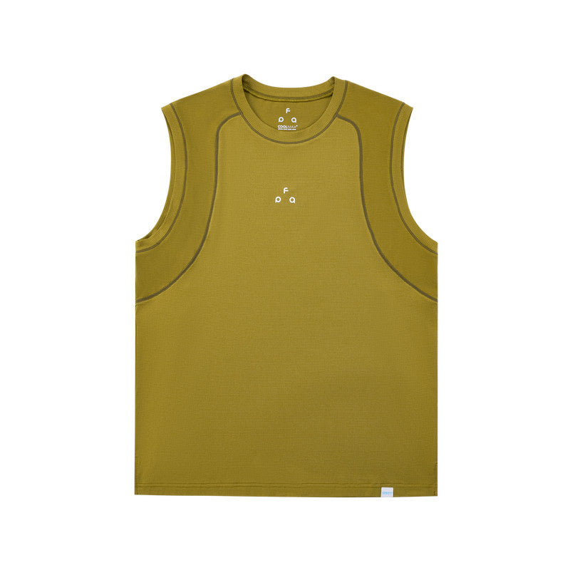 FPA COOLMAX Sports Paneled Vest - Summer Outdoor Breathable Cool Feel Fitness Sleeveless T-Shirt