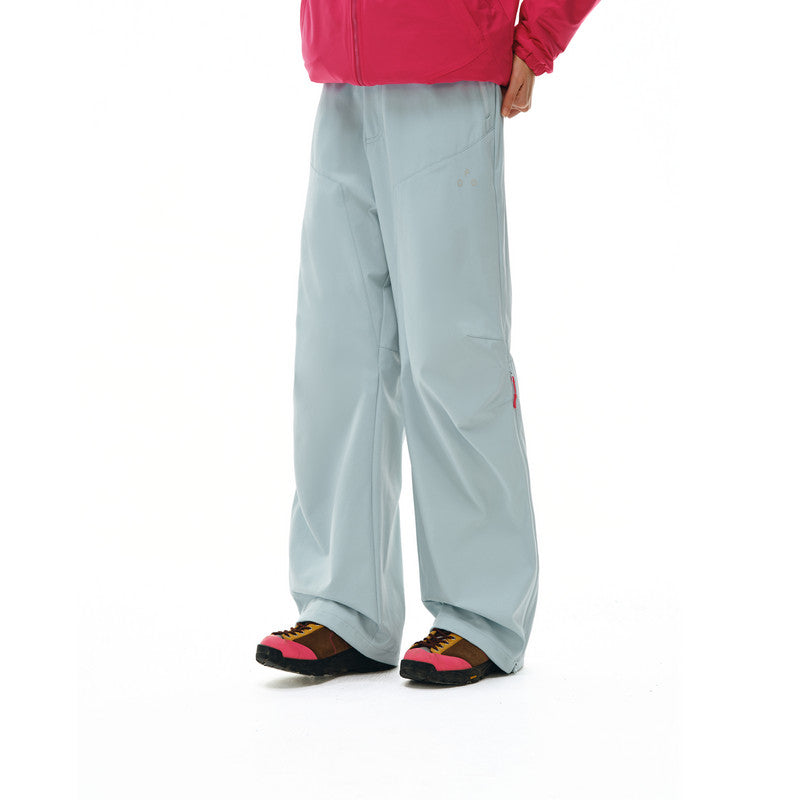 FPA Outdoor Waterproof Zipper Detail Straight-Leg Casual Jogger Pants for Men and Women