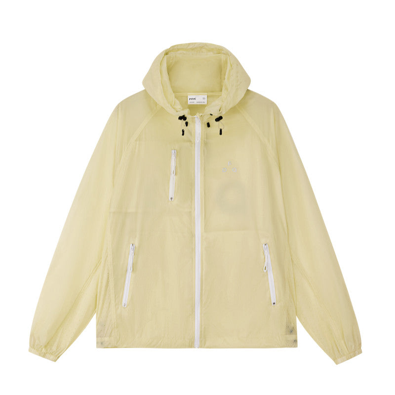 FPA Transparent Grid Perforated Sun Protection Jacket – Lightweight Hooded Casual Outdoor Coat for Men and Women