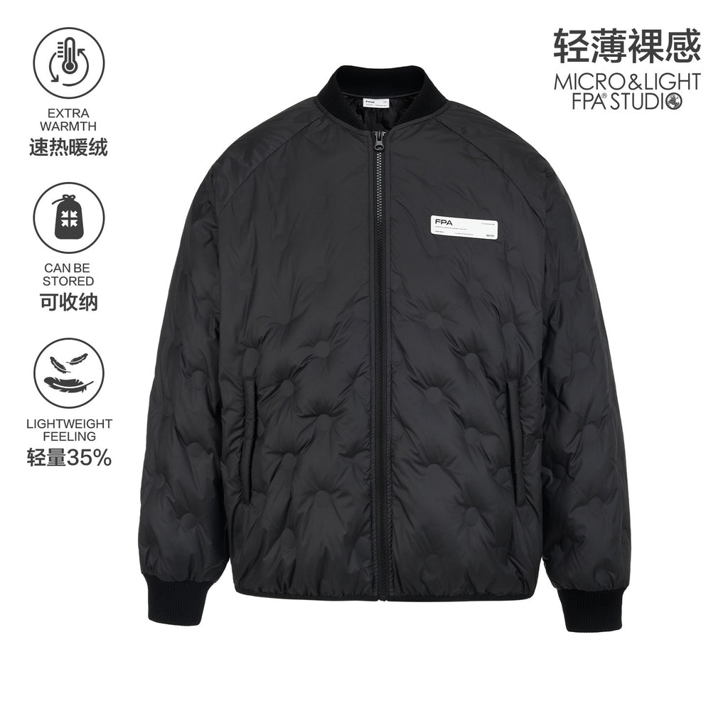 FPA Lightweight 90% White Duck Down Baseball Jacket – Chinese Streetwear Portable Down Coat