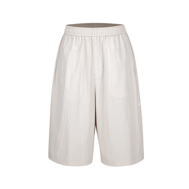 FPA Outdoor Wind Tunnel Breathable Ice-Feel Sports Lightweight Soft-Elastic Capri Pants, Summer Thin Quick-Dry Casual Pants