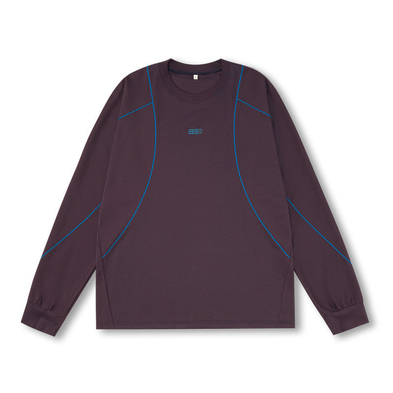 FPA Athletic Pima Cotton Cool-Touch Hassu Long-Sleeve T-Shirt for Spring and Autumn, Chinese Streetwear, Loose-Fitting, Casual, Versatile, Crew Neck, Couple Tee