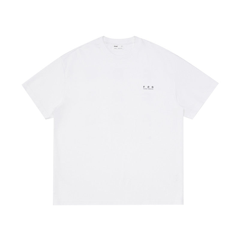 FPA Cool-Touch Xinjiang Long-Staple Cotton Short-Sleeve T-Shirt, Summer Loose-Fit Heavyweight Sports Couple Style, Chinese Streetwear Tee