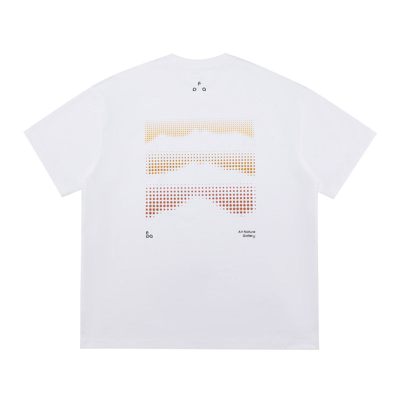 FPA Cool-Touch Quick-Dry 7A Antibacterial Sports Short Sleeve T-Shirt, Summer Round Neck Couple Polka Dot Print Outdoor Tee for Men