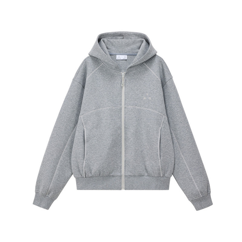FPA Color-Block Hassel Zip-Up Hoodie – Spring Casual Unisex Loose-Fit Hooded Cardigan Jacket