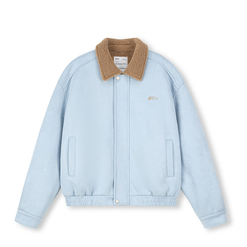 FPA Faux Shearling Jacket for Fall/Winter – Loose-Fit, Trendy, Unisex, Short Collar Coat
