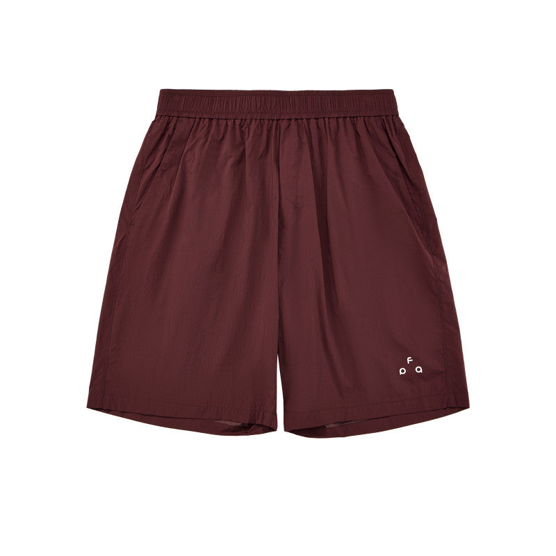 FPA Ultra-Lightweight Sun-Protection Instant Cooling Water-Repellent Reflective Logo Basic 5-Inch Shorts Summer Casual Sports Shorts