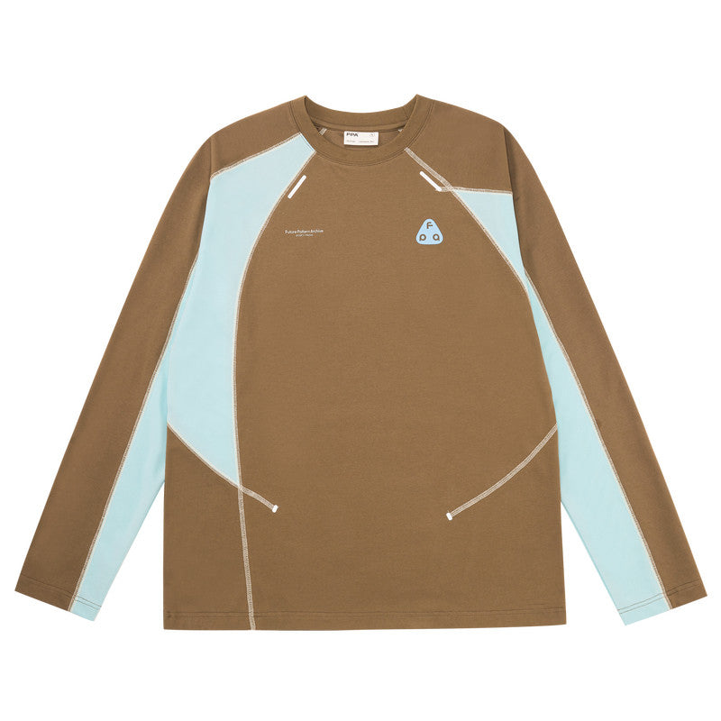 FPA Quick-Dry 7A Antibacterial Anti-Mite Sports Outdoor T-Shirt Spring Autumn National Trend Contrast Stitching Loose Couple Long Sleeve