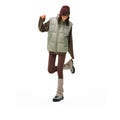 FPA Transparent Grid Stand Collar Down Vest - 2026 New Winter Thickened Warm Couple Sleeveless Down Jacket for Men
