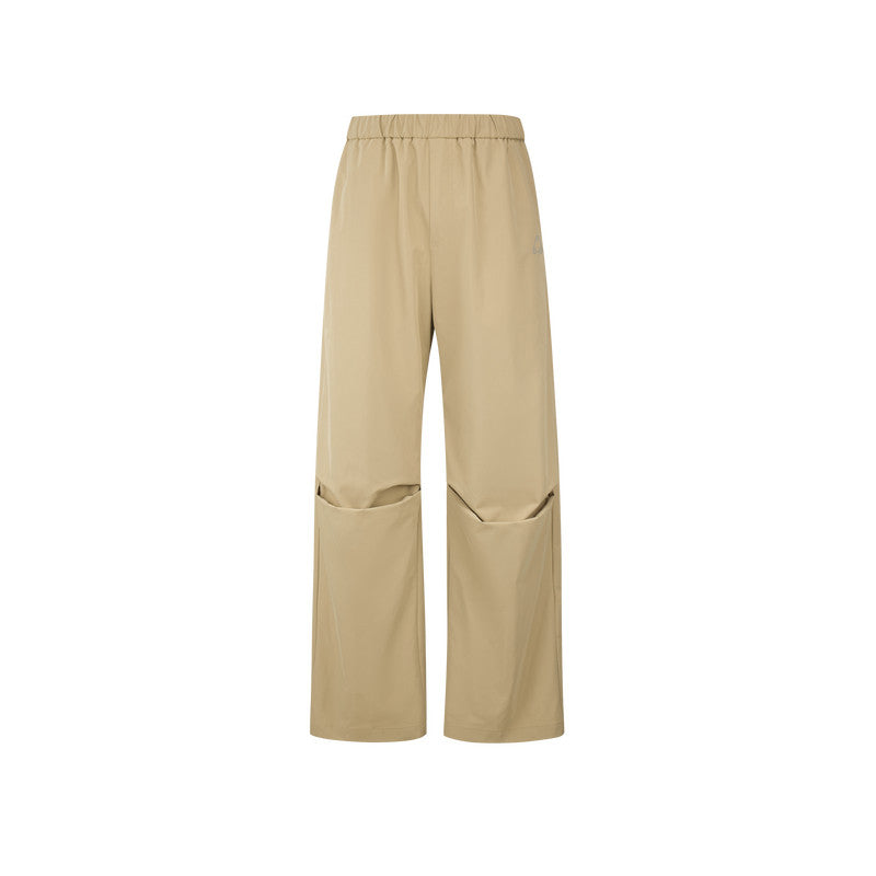 FPA Outdoor Three-Proof Adjustable Length Paratrooper Pants, National Trend Summer Design Loose Sports White Casual Pants