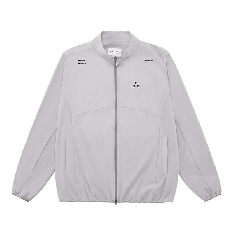 FPA Sports Running Jacket Basic Logo Outdoor Casual Zip-Up Stand Collar Lightweight Couple Spring Autumn Jacket for Men