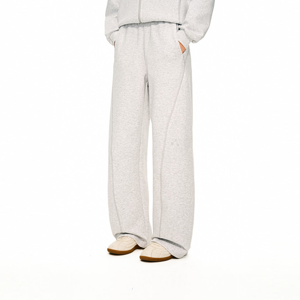 FPA Outdoor Drape-Skin-Friendly Hasu Line Knit Sweatpants Autumn Loose Wide-Leg Versatile Casual Long Pants for Men