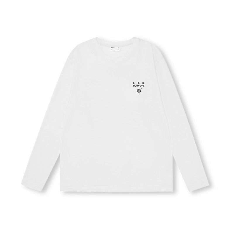 FPA Ice-Feel Quick-Dry Printed Lightweight Long-Sleeve T-Shirt – Spring/Summer Chinese Streetwear Trend, Loose-Fit Couple Style in Gray