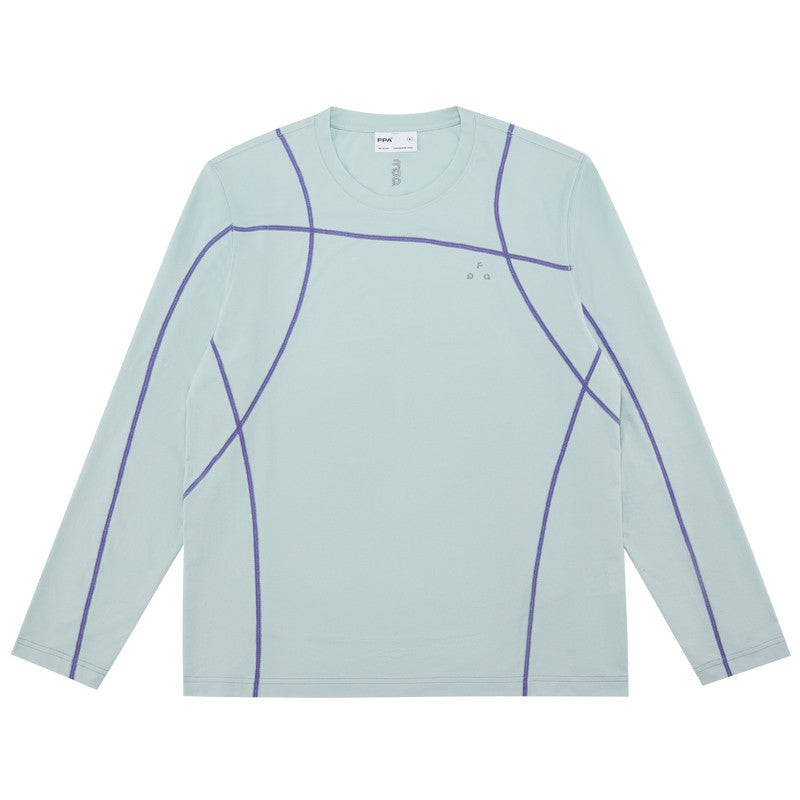 FPA Cool-Touch Quick-Dry 7A Antibacterial Dopamine Long-Sleeve Tee for Outdoor Sports, Minimalist Design, Round Neck, Spring Men's T-Shirt