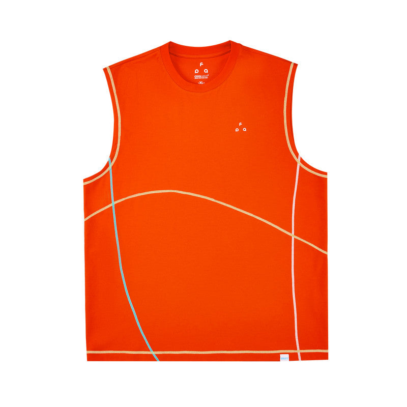 FPA Coolmax Color-Block Stitch Casual Vest 2026 New Summer Fitness Outdoor Hiking Sleeveless T-Shirt