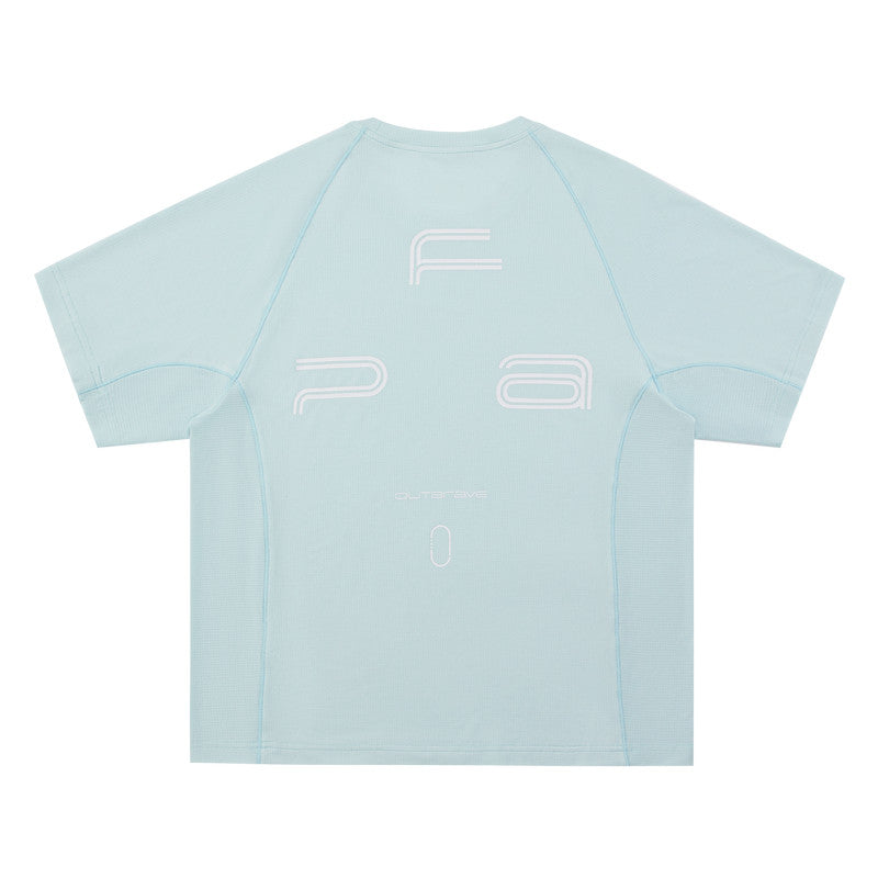 FPA COOLMAX Short-Sleeve T-Shirt with Triangle Logo - Summer Crew Neck Casual Outdoor Breathable Cool-Touch Tee for Men and Women
