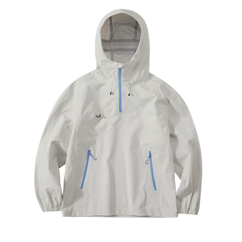FPA Fully Taped Seam Waterproof Breathable Abrasion-Resistant Half-Zip Hard Shell Jacket Outdoor Sports Couple Mountaineering Jacket