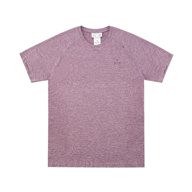FPA Men's Knit Short Sleeve T-Shirt for Sports and Outdoor Activities, Breathable, Moisture-Wicking, Quick-Dry, Logo Design