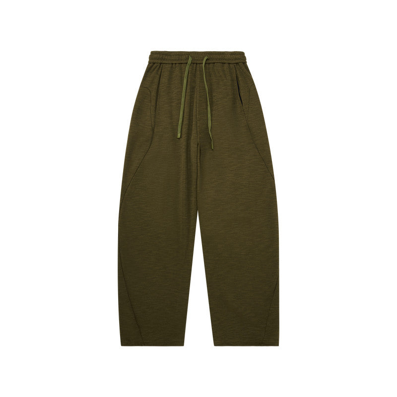 FPA Slub Cotton Terry Sweatpants – Moisture-Wicking, Relaxed Straight-Leg Casual Pants for Spring & Fall