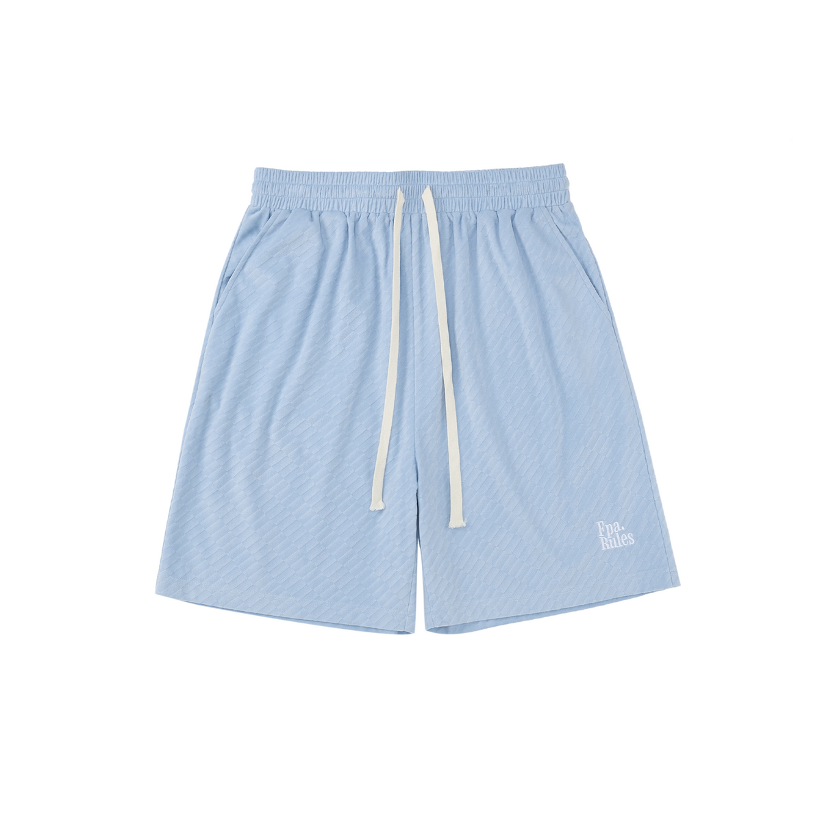 FPA Brushed Twill Textured Embroidered Shorts Summer Chinese Street Style Loose Casual Straight-Leg Mid-Length Shorts