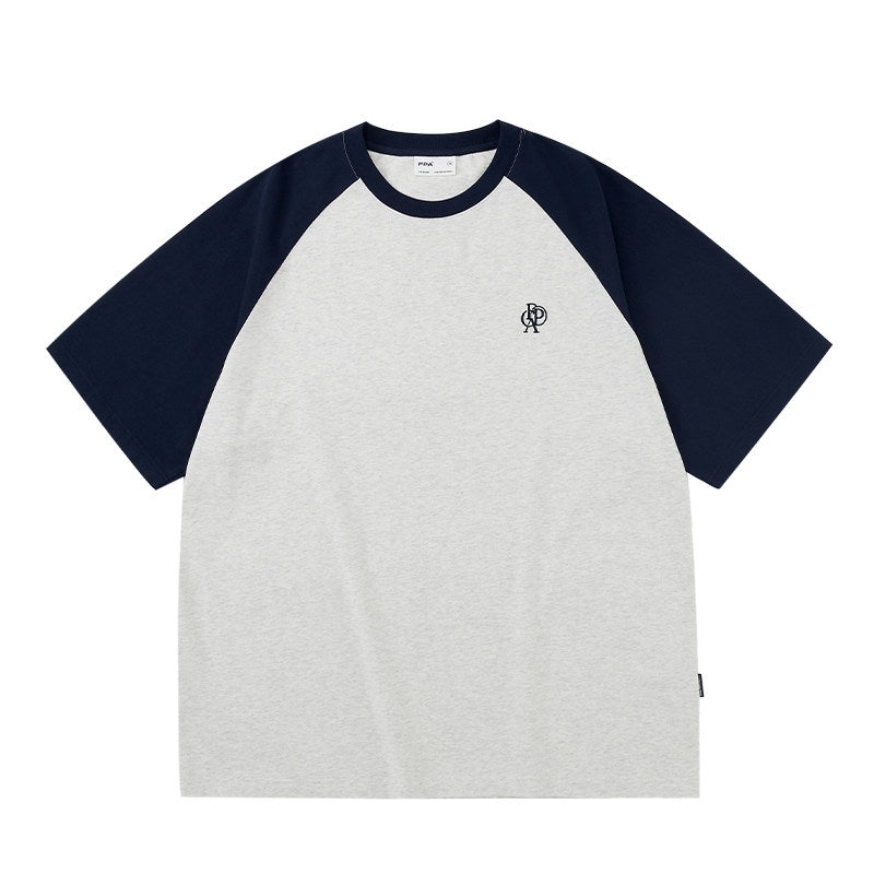 FPA Raglan Sleeve Embroidered Short-Sleeve Crew Neck Casual T-Shirt for Men – Summer Unisex Streetwear