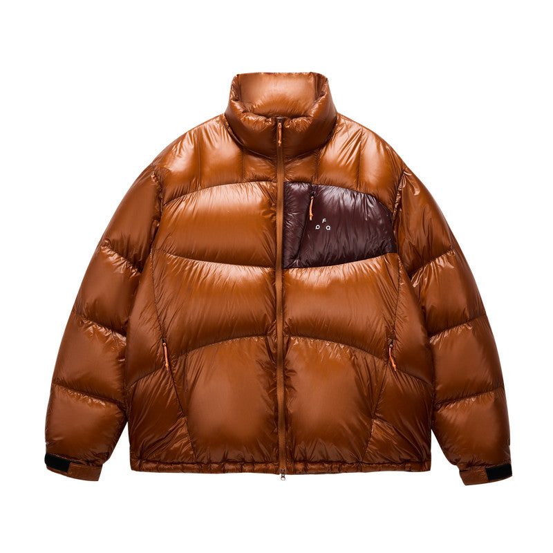 FPA 800FP 95% White Duck Down Contrast Pocket Stand Collar Down Jacket Winter Warm Couple Style
