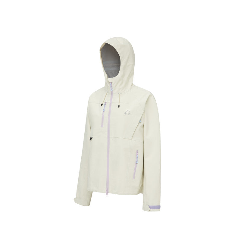 FPA Color-Block Women's Outdoor Hiking Jacket – Short Hooded Shell Coat