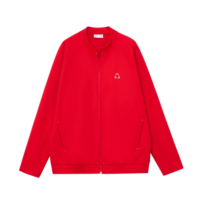 FPA Color-Block Logo Stand Collar Zip-Up Hoodie Sweatshirt for Men and Women, Casual Spring/Fall Jacket