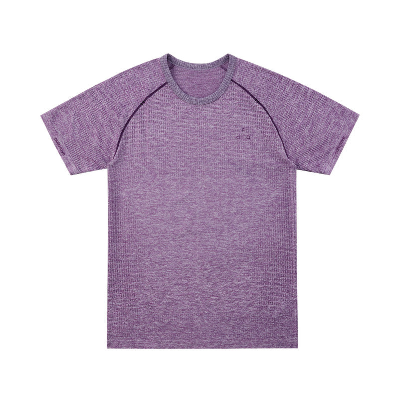 FPA One-Piece Knit Contrast Color Hasselblad Logo Short Sleeve Summer Round Neck Slim Fit Casual Fitness Outdoor Sports T-Shirt for Men