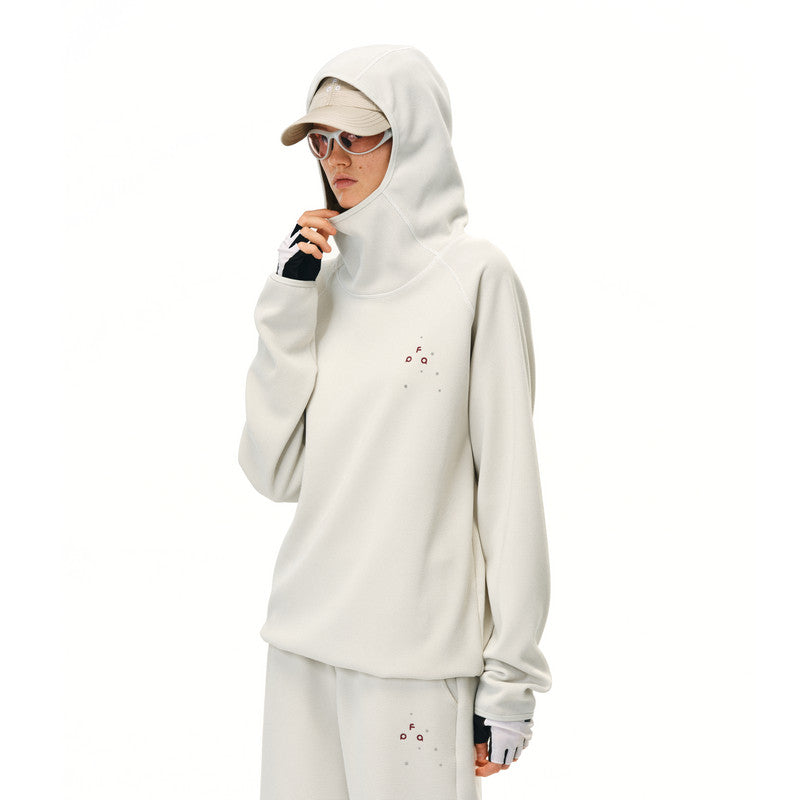 FPA Sport Skin-Friendly Waffle Texture Hooded Set Sweatshirt - Chinese Streetwear Loose Casual Couple Hoodie