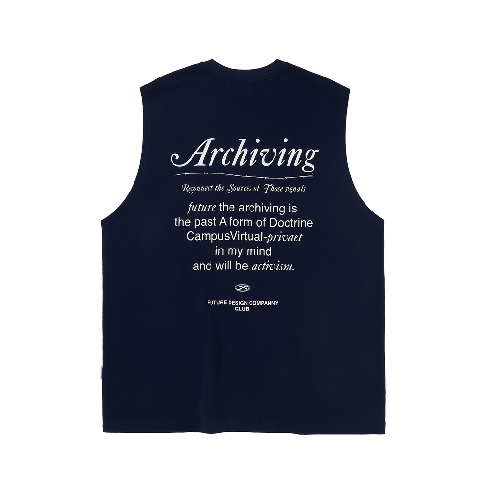 FPA Washed Letter Graphic Tank Top Summer Sport Fitness Chinese Street Style Loose Retro Cotton Sleeveless T-Shirt
