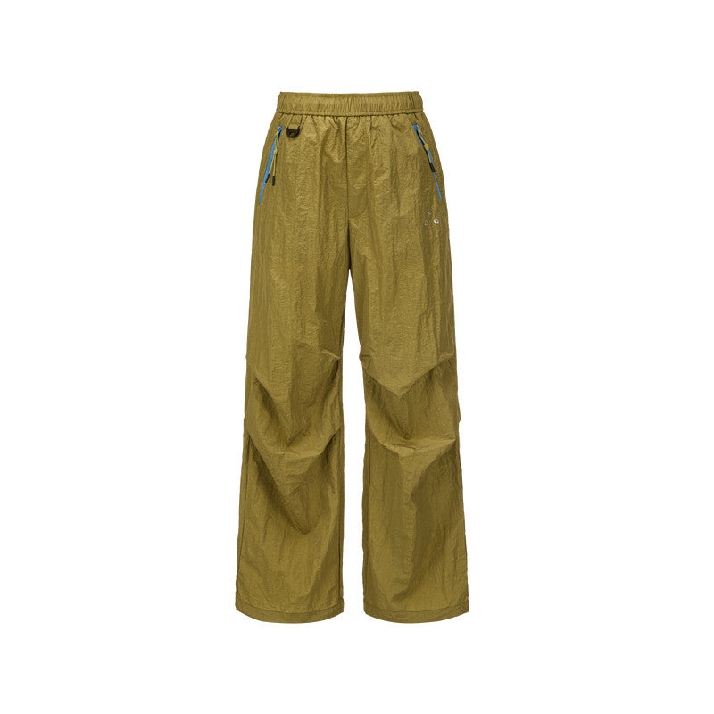 FPA Outdoor Color-Block Zipper Water-Repellent Paratrooper Pants Summer Lightweight Loose Casual Trendy Sports Pants