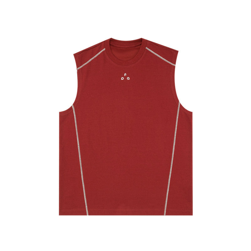 FPA Ice-Feel Quick-Dry 7A Antibacterial Anti-Mite Hasso Yoga Running Sports Printed Sleeveless Tank Top, National Trend T-Shirt