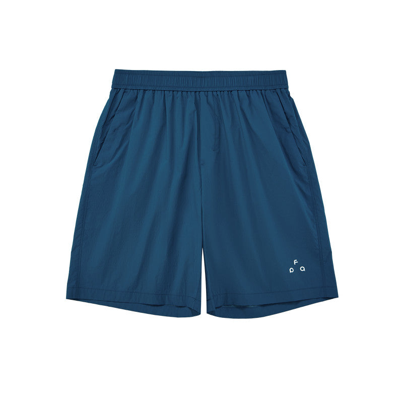 FPA Ultra-Lightweight Sun-Protection Instant Cooling Water-Repellent Reflective Logo Basic 5-Inch Shorts Summer Casual Sports Shorts