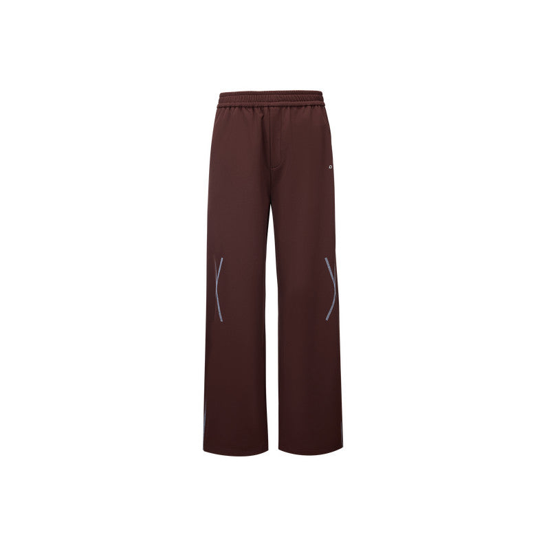 FPA Outdoor Sports Contrast Stitch Thickened Curved Leg Pants Winter Loose Wide Leg Couple Casual Warm Pants