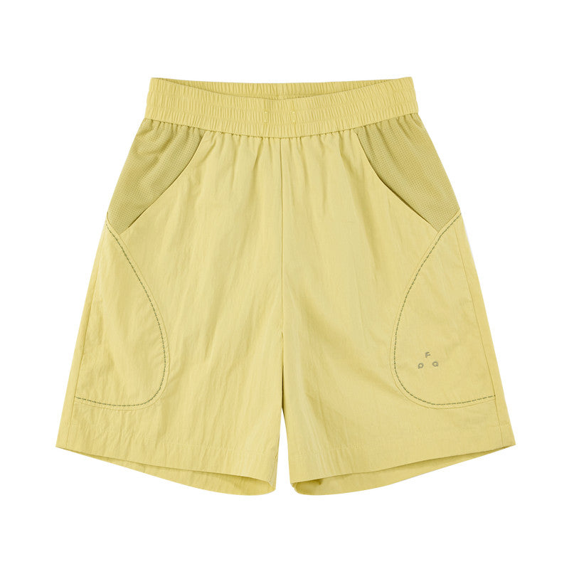 FPA Cotton-Blend Breathable Casual Shorts 2026 New Summer Straight-Leg Unisex Contrast Color Sports 5-Inch Shorts