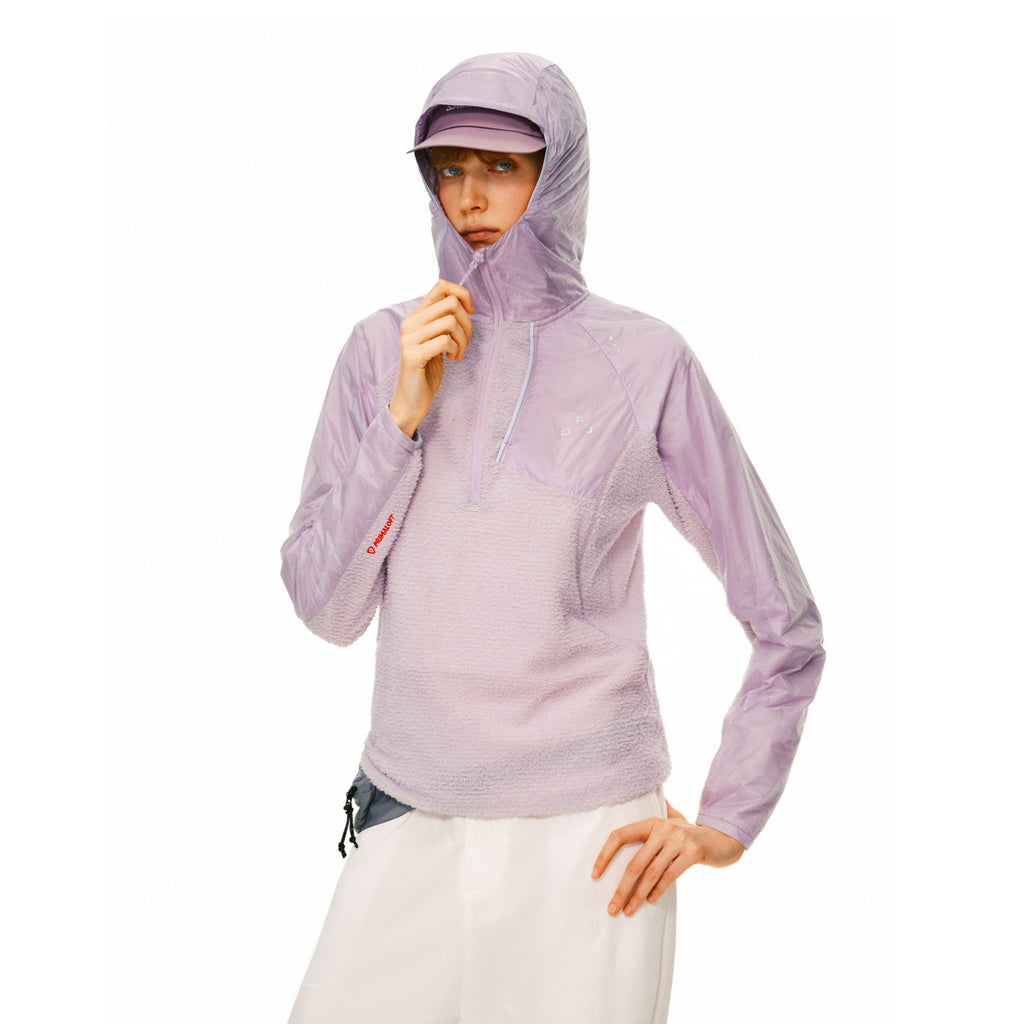 FPA Hooded Primaloft® Fleece Patchwork Sweatshirt – Spring/Fall Outdoor Breathable Couple Jacket
