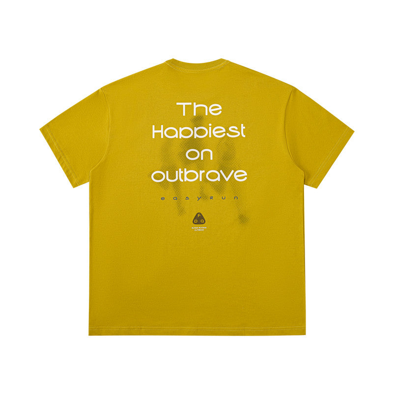 FPA Quick-Dry Cooling 7A Antibacterial Anti-Mite Sports Short Sleeve T-Shirt - Summer Chinese Street Style Loose Round Neck Couple T-Shirt