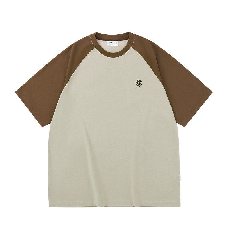 FPA Raglan Sleeve Embroidered Short-Sleeve Crew Neck Casual T-Shirt for Men – Summer Unisex Streetwear