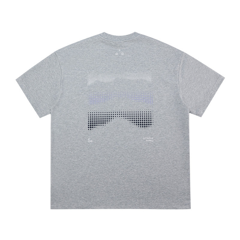 FPA Cool-Touch Quick-Dry 7A Antibacterial Sports Short Sleeve T-Shirt, Summer Round Neck Couple Polka Dot Print Outdoor Tee for Men