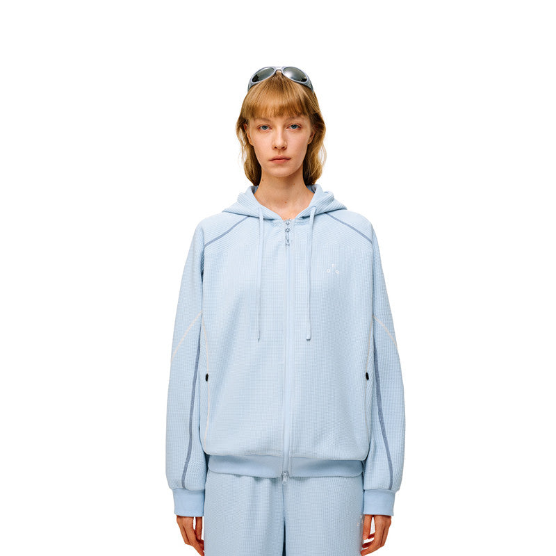 FPA Waffle Fleece Color-Block Women's Pants - Autumn Straight-Leg Relaxed Textured Lounge Pants
