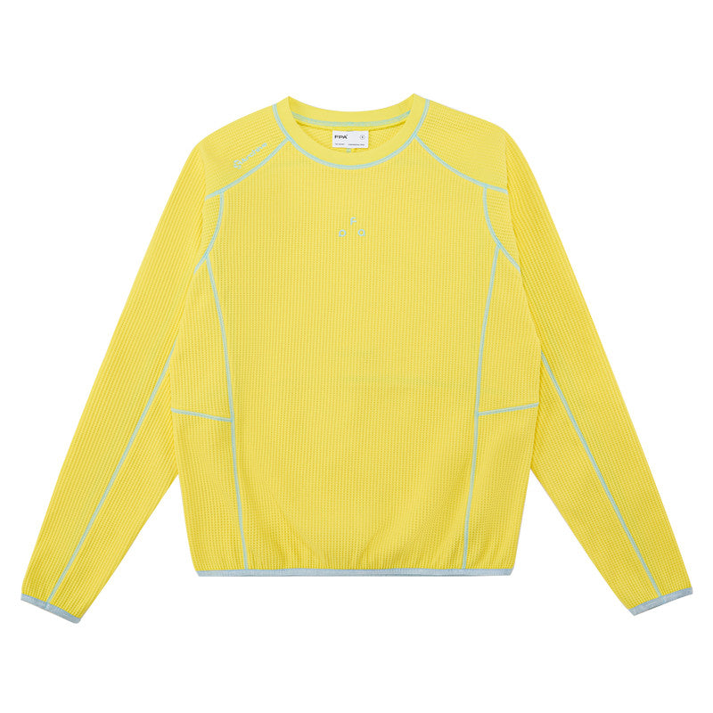 FPA Quick-Dry Sun-Protection Contrast Stitch Long-Sleeve T-Shirt, Spring Premium Design, Crew Neck, Casual Outdoor Sports Tee for Men and Women