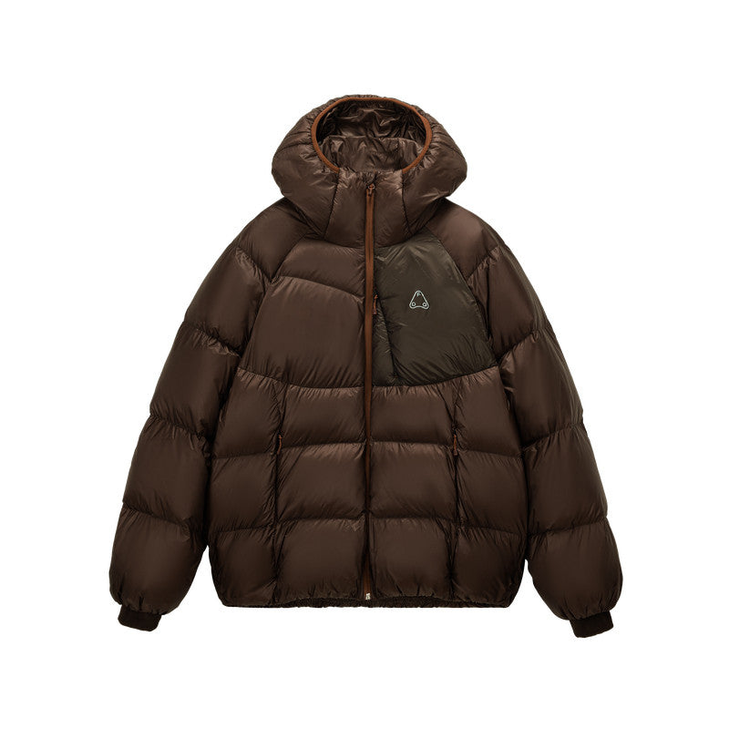 FPA 800FP 95% White Duck Down Arc Light-Transparent Down Jacket - Winter Couple's Warm Hooded Down Coat