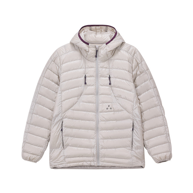 FPA 90% Down Color-Block Quilted Down Jacket 2026 New Winter Lightweight Hooded Down Coat