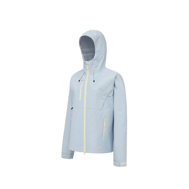 FPA Color-Block Women's Outdoor Hiking Jacket – Short Hooded Shell Coat
