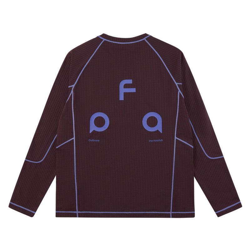 FPA Fleece Moisture-Wicking Anti-Static Long-Sleeve Outdoor Sports Tee - Casual Couple Round Neck T-Shirt