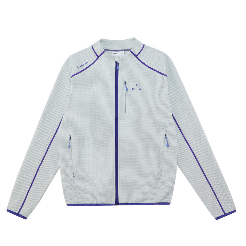 FPA Color-Block Contrast Stitch Jacket for Spring and Autumn, American Retro Zip-Up Long-Sleeve Unisex