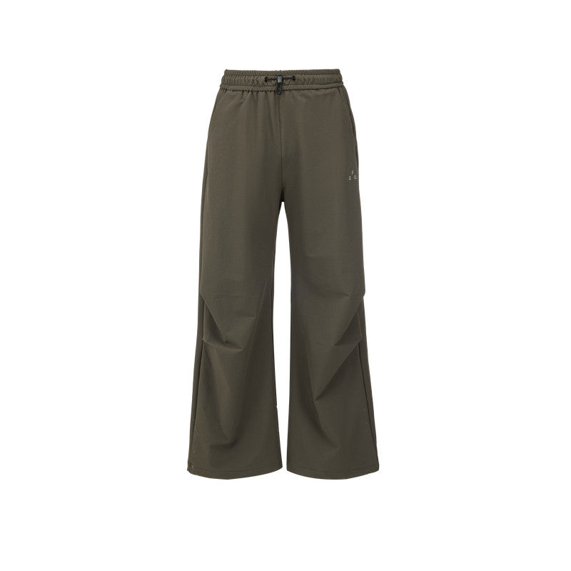 FPA Outdoor Parachute Pants Women's Loose Wide-Leg Casual Trousers with Drawstring, Streetwear Style, All-Season