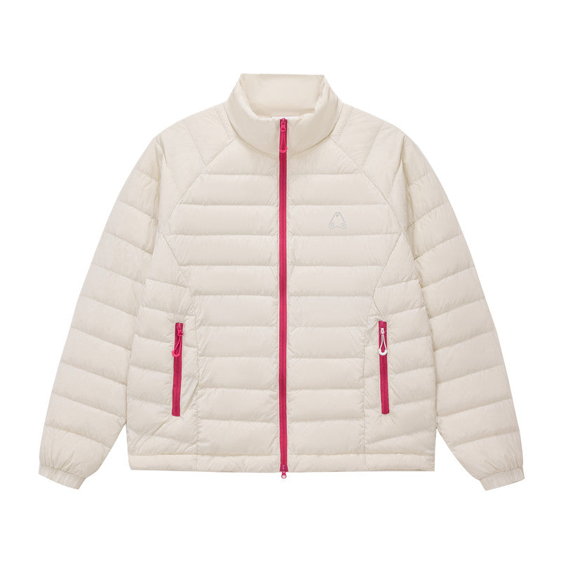 FPA Color-Block Lightweight Down Jacket for Couples, 90% White Duck Down, Outdoor Sports, Autumn/Winter