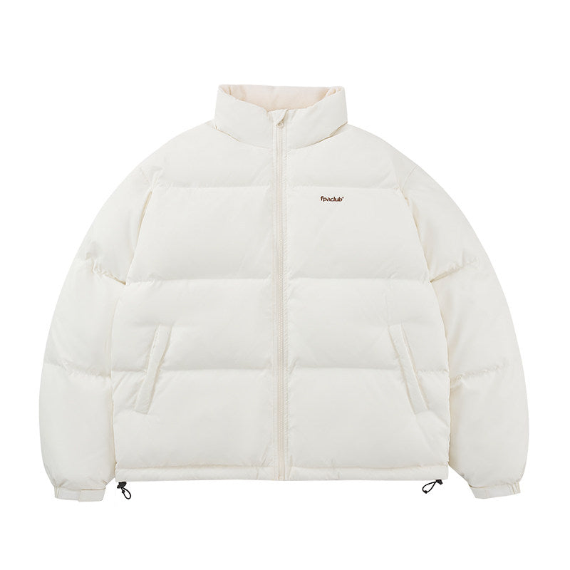 FPA 90% White Duck Down Basic Green Puffer Jacket, Thick Warm Unisex Winter Coat
